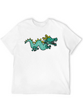 Dragon Graphic Tee - Black Cotton T-Shirt