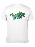Dragon Graphic Tee - Black Cotton T-Shirt