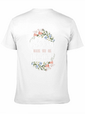 Bloom Where You Are Planted Black T-Shirt