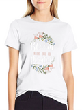 Bloom Where You Are Planted Black T-Shirt