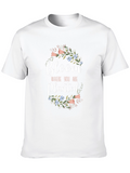 Bloom Where You Are Planted Black T-Shirt