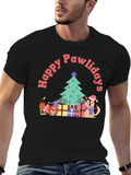 Happy Pawlidays Holiday T-Shirt