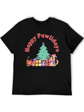 Happy Pawlidays Holiday T-Shirt