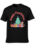 Happy Pawlidays Holiday T-Shirt