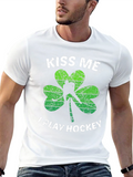 Kiss Me I Play Hockey St. Patricks Day T-Shirt
