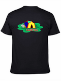 Camping Adventure Graphic Tee - Black