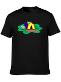Camping Adventure Graphic Tee - Black