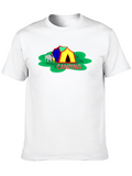 Camping Adventure Graphic Tee - Black