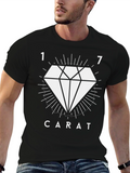 17 Carat Diamond Graphic T-Shirt - Black