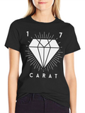 17 Carat Diamond Graphic T-Shirt - Black