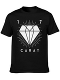 17 Carat Diamond Graphic T-Shirt - Black
