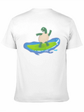 Surfing Turtle Graphic Tee - Cool Comfort