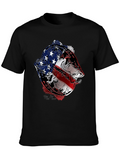 American Flag Fish Graphic Tee