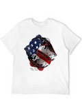 American Flag Fish Graphic Tee