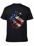 American Flag Fish Graphic Tee