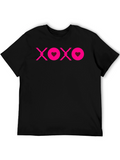 XOXO Heart Graphic Tee - Black