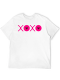 XOXO Heart Graphic Tee - Black