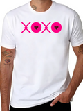 XOXO Heart Graphic Tee - Black
