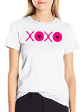 XOXO Heart Graphic Tee - Black