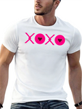 XOXO Heart Graphic Tee - Black