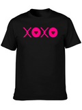 XOXO Heart Graphic Tee - Black