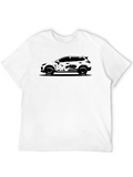 Black Car Silhouette Graphic Tee