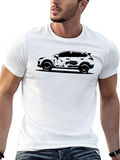 Black Car Silhouette Graphic Tee