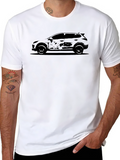 Black Car Silhouette Graphic Tee
