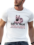 Lets Talk Trash Raccoon Graphic Tee