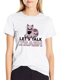 Lets Talk Trash Raccoon Graphic Tee