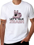 Lets Talk Trash Raccoon Graphic Tee