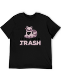 Lets Talk Trash Raccoon Graphic Tee