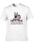 Lets Talk Trash Raccoon Graphic Tee