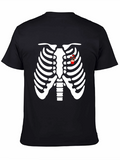 Rib Cage Heart Flower T-Shirt