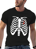 Rib Cage Heart Flower T-Shirt