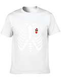 Rib Cage Heart Flower T-Shirt