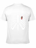 Rib Cage Heart Flower T-Shirt
