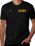 Only Gains Black Gym T-Shirt