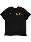 Only Gains Black Gym T-Shirt