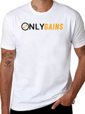 Only Gains Black Gym T-Shirt