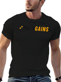 Only Gains Black Gym T-Shirt