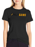 Only Gains Black Gym T-Shirt