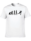 Evolution of Speed Skating Black T-Shirt