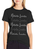 Nature Lovers Graphic T-Shirt