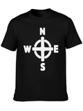Compass Rose Graphic Tee - Stylish Direction