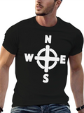 Compass Rose Graphic Tee - Stylish Direction