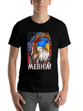 4th Of July Eagle Mullet USA Flag Merica Classic Cotton Tee – Unisex Comfort For Any Season