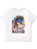 4th Of July Eagle Mullet USA Flag Merica Classic Cotton Tee – Unisex Comfort For Any Season