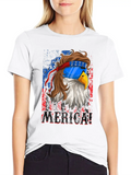4th Of July Eagle Mullet USA Flag Merica Classic Cotton Tee – Unisex Comfort For Any Season