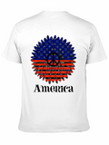 4th Of July Sunflower Classic Cotton Tee – Unisex Comfort For Any Season